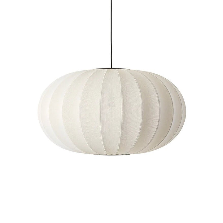 Knit Wit Oval Pendant - Made by Hand Pendants - 76 - Pearl White - HORNE