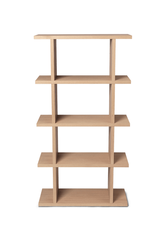 Kona Bookcase - 1x4 - Ferm Living - Shelving - Natural Oak Veneer - HORNE