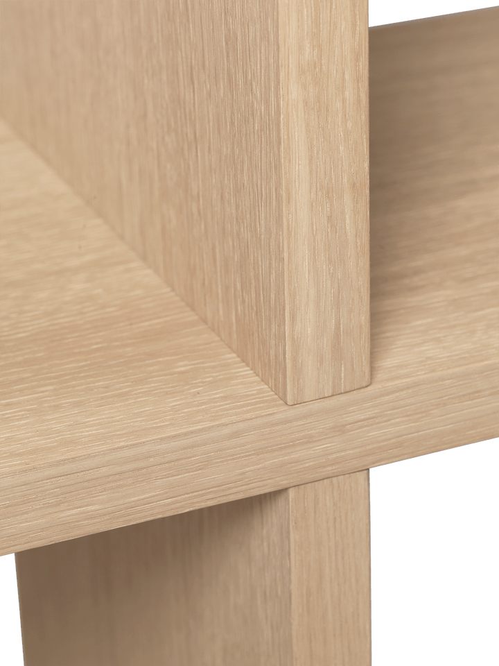 Kona Bookcase - 1x4 - Ferm Living - Shelving - Natural Oak Veneer - HORNE