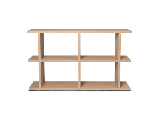 Kona Bookcase - 2x2 - Ferm Living - Shelving - Natural Oak Veneer - HORNE