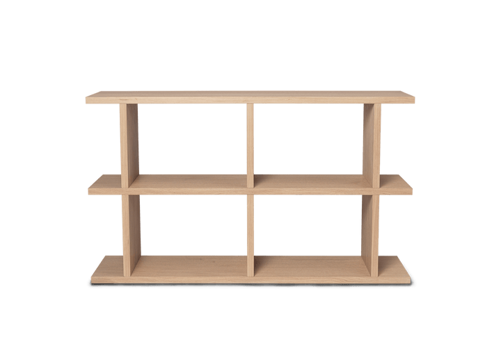 Kona Bookcase - 2x2 - Ferm Living - Shelving - Natural Oak Veneer - HORNE