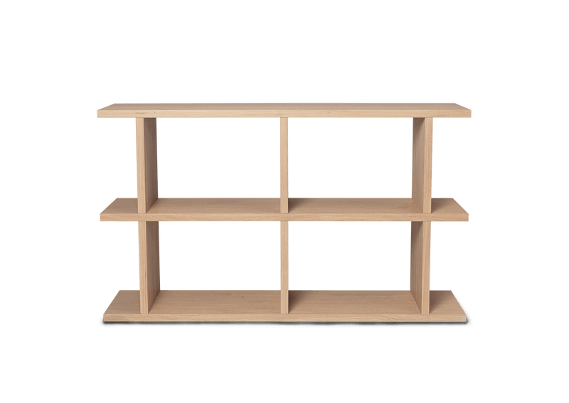 Kona Bookcase - 2x2 - Ferm Living - Shelving - Dark Stained Oak - HORNE