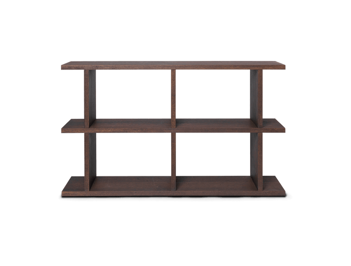 Kona Bookcase - 2x2 - Ferm Living - Shelving - Dark Stained Oak - HORNE