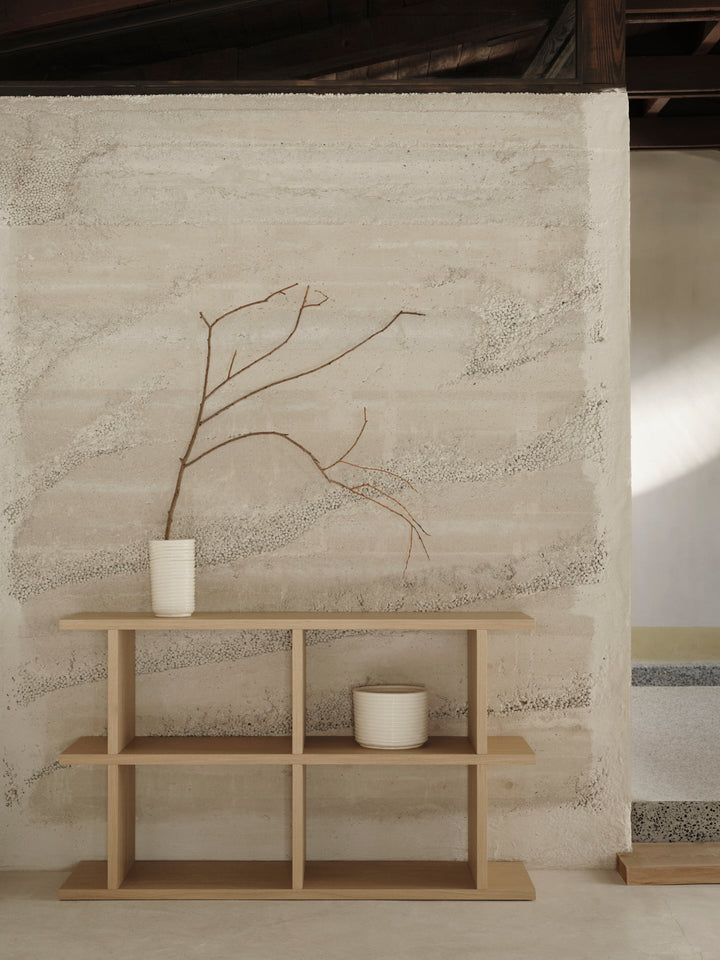 Kona Bookcase - 2x2 - Ferm Living - Shelving - Natural Oak Veneer - HORNE
