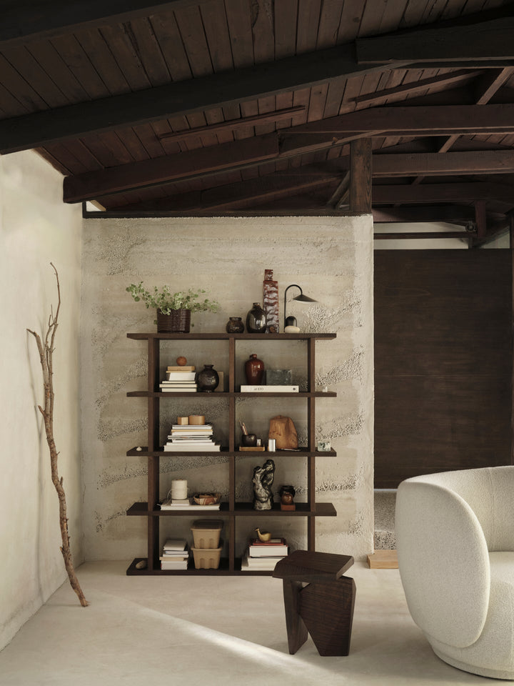 Kona Bookcase - 2x4 - Ferm Living - Shelving - Natural Oak Veneer - HORNE