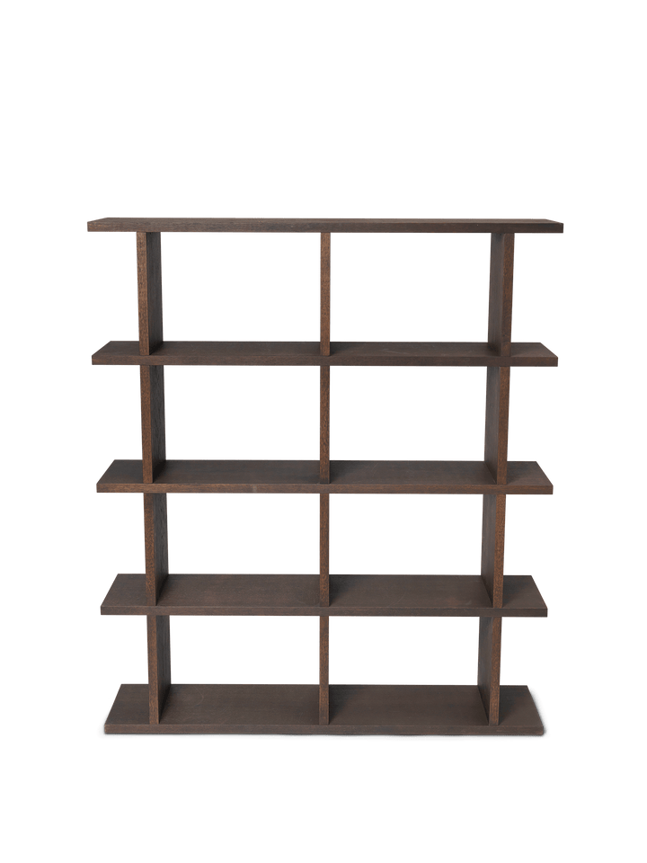 Kona Bookcase - 2x4 - Ferm Living - Shelving - Dark Stained Oak - HORNE