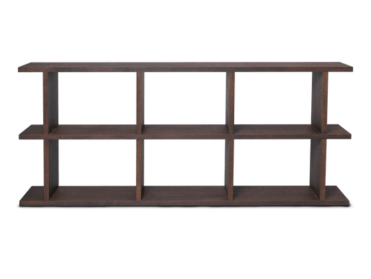 Kona Bookcase - 3x2 - Ferm Living - Shelving - Dark Stained Oak - HORNE