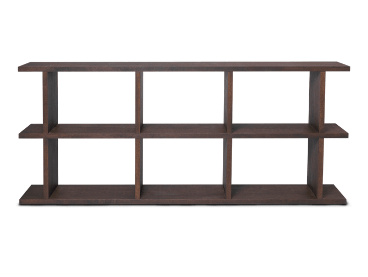 Kona Bookcase - 3x2 - Ferm Living - Shelving - Dark Stained Oak - HORNE