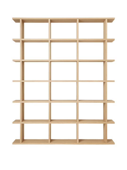 Kona Bookcase - 3x6 - Ferm Living Shelving - Natural - HORNE