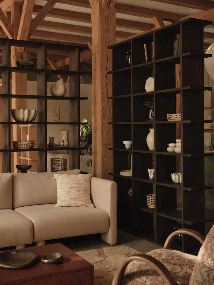 Kona Bookcase - 3x6 - Ferm Living Shelving - Natural - HORNE