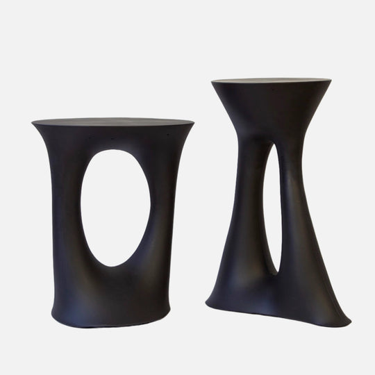 Kreten Side Table Pair - Black - Souda Tables + Desks - HORNE