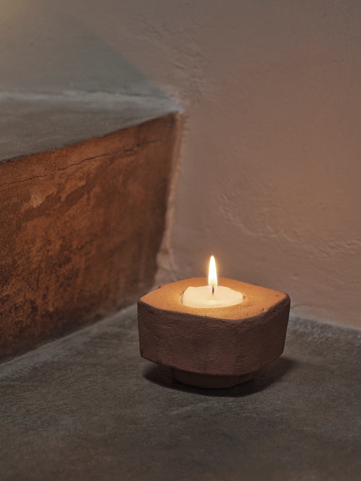Kurinu Candle Holder - Ferm Living - Candle Holders - White - HORNE
