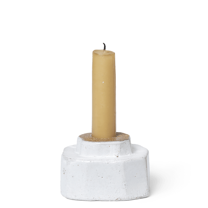 Kurinu Candle Holder - Ferm Living - Candle Holders - White - HORNE