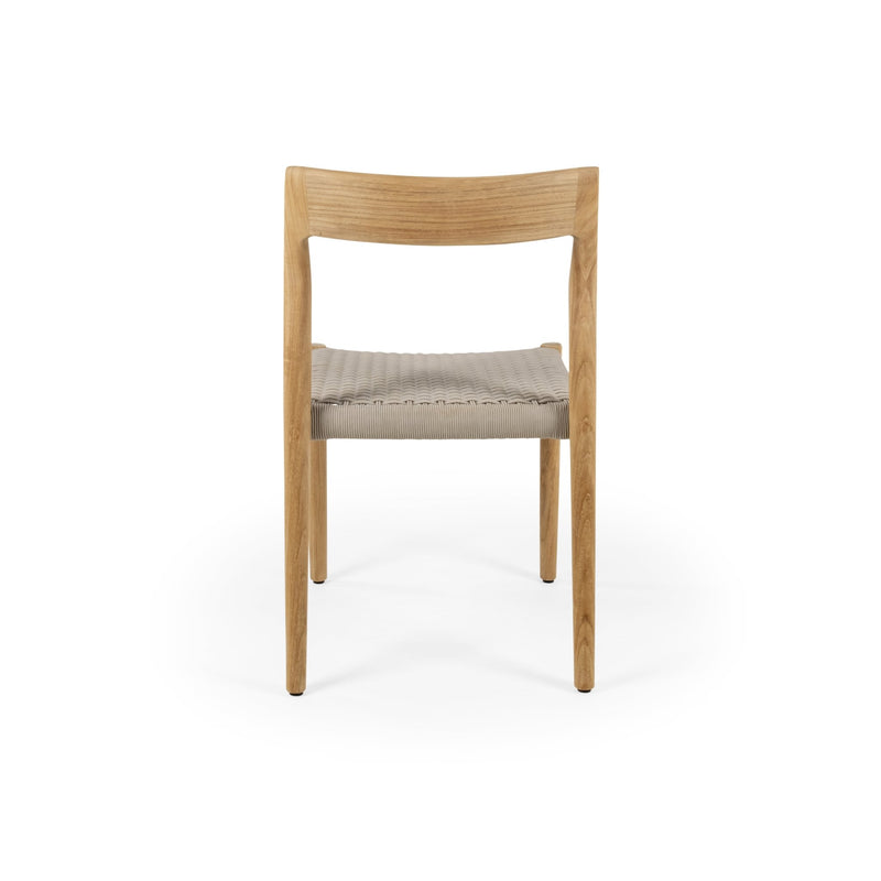 Lago Side Chair - BETACO Chairs - Grey Rope / Teak - HORNE
