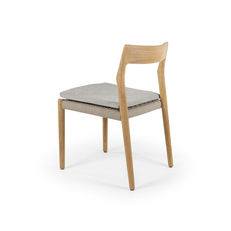 Lago Side Chair - BETACO Chairs - Grey Rope / Teak - HORNE
