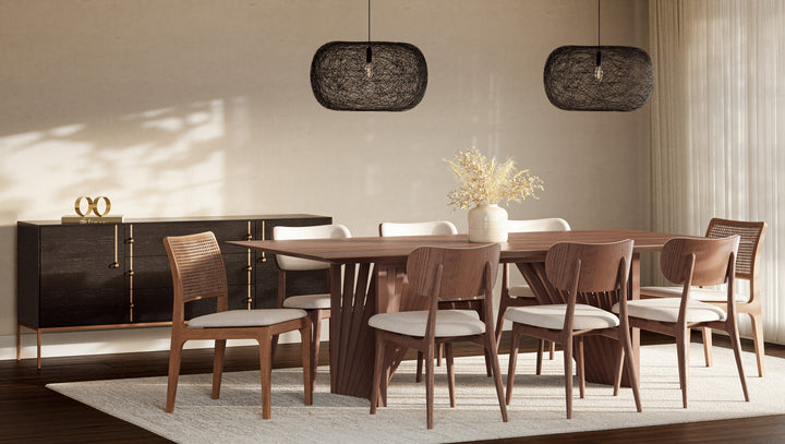 Laguna Wooden Dining Table - Urbia Tables - Nogal - HORNE