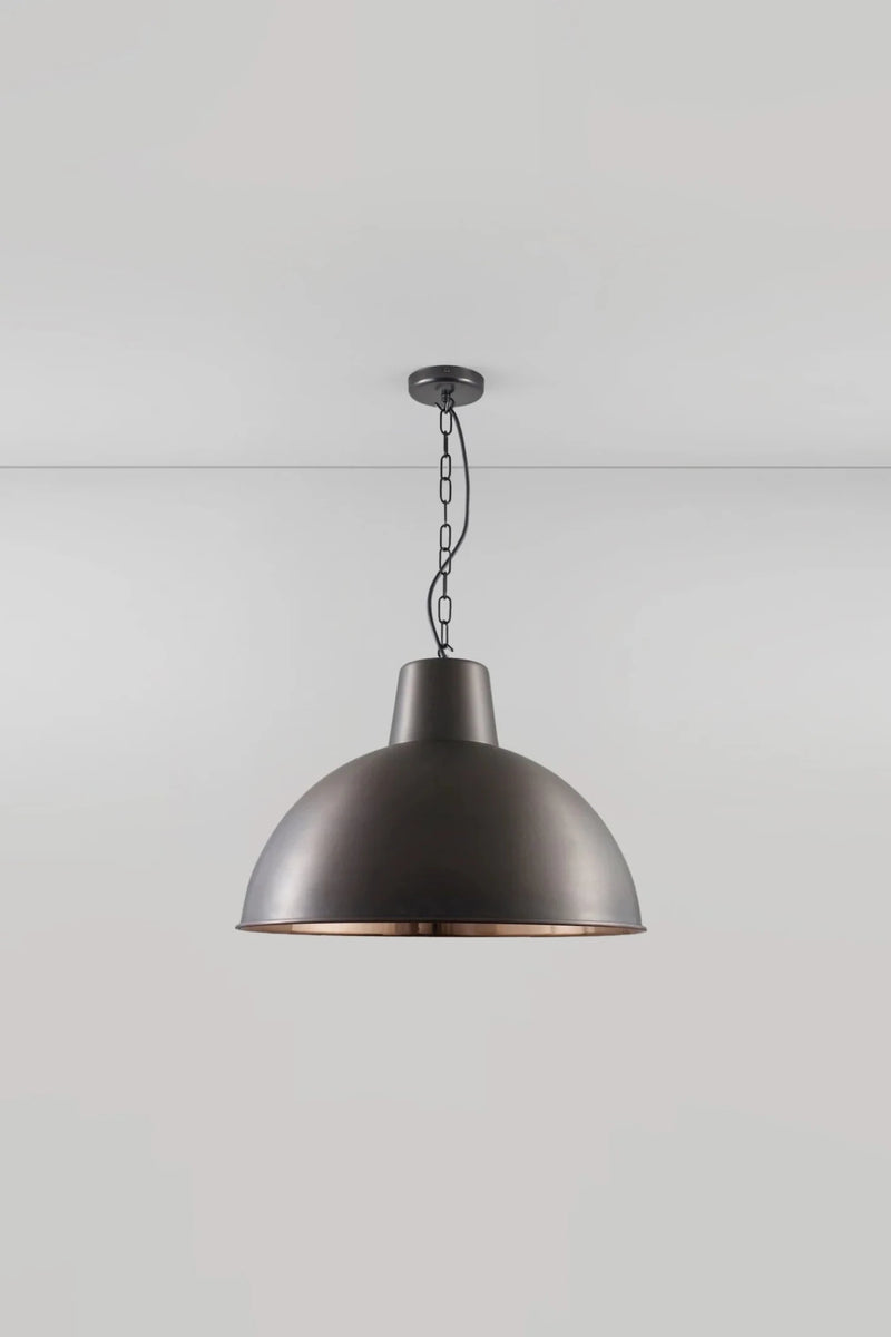 Large Spun Reflector - Davey Lighting Pendants - Polished Aluminium - HORNE