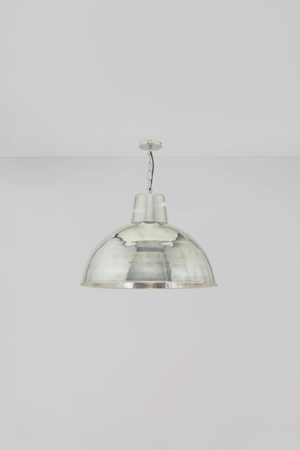 Large Spun Reflector - Davey Lighting Pendants - Polished Aluminium - HORNE