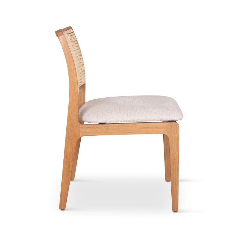 Larissa Cane Side Chair - Urbia Chairs - Harvest Jute Ebano - HORNE