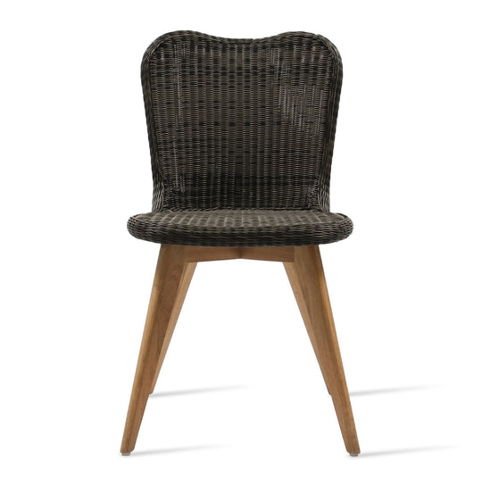 Lena Outdoor Dining Chair - Vincent Sheppard - Outdoor Furniture - Teak Base/ Mocca - HORNE