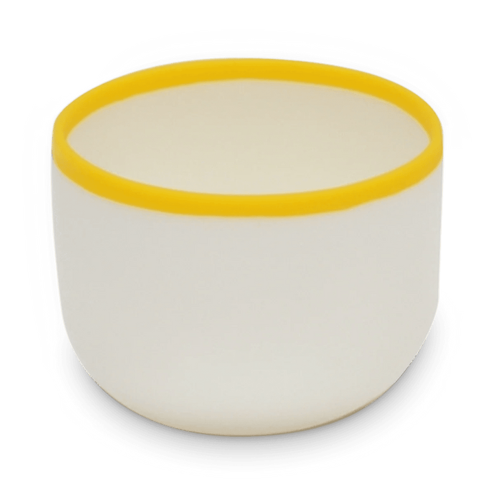 Ligne Bowl - Tina Frey Serveware - Petite - White With Sunshine Yellow Rim - HORNE