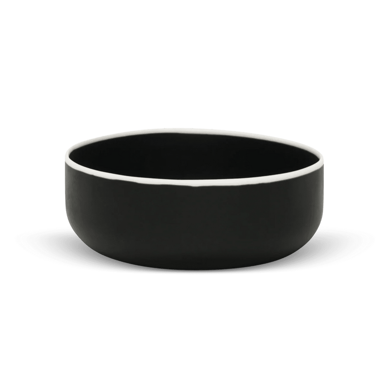 Ligne Bowl - Tina Frey Serveware - Petite - White With Black Rim - HORNE