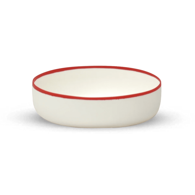 Ligne Bowl - Tina Frey Serveware - Petite - White With Black Rim - HORNE