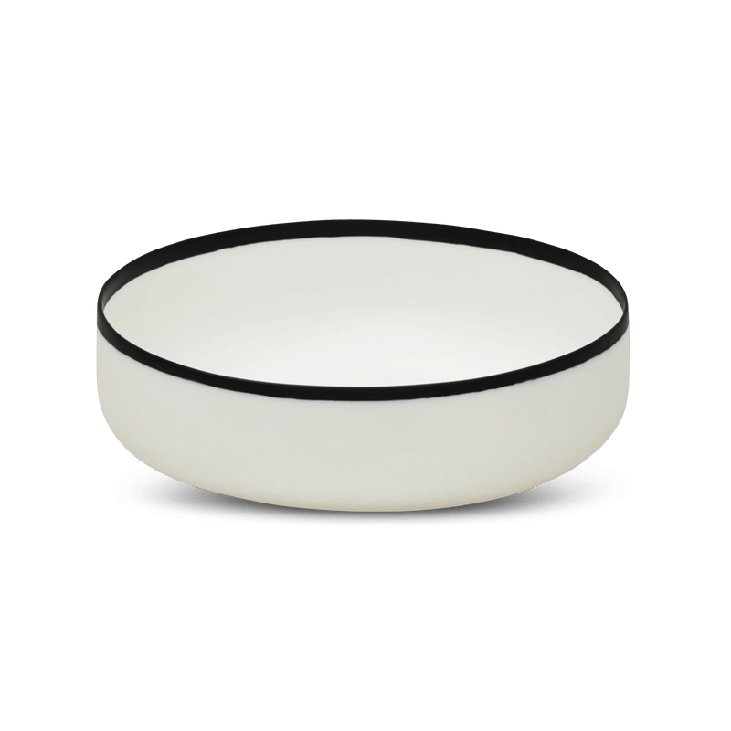 Ligne Bowl - Tina Frey Serveware - Petite - White With Black Rim - HORNE