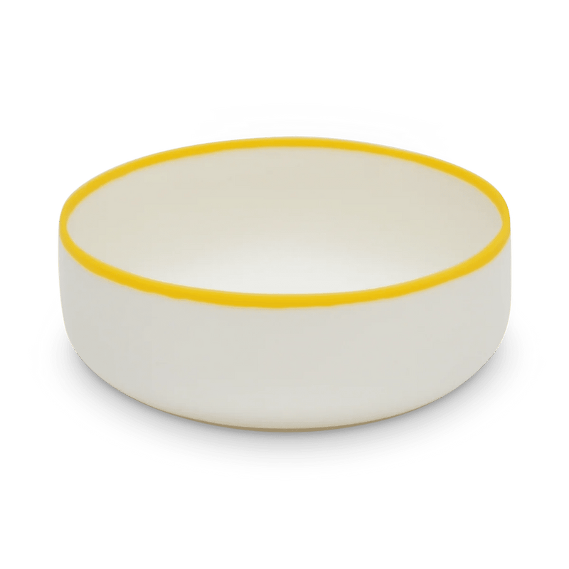 Ligne Bowl - Tina Frey Serveware - Petite - White With Black Rim - HORNE