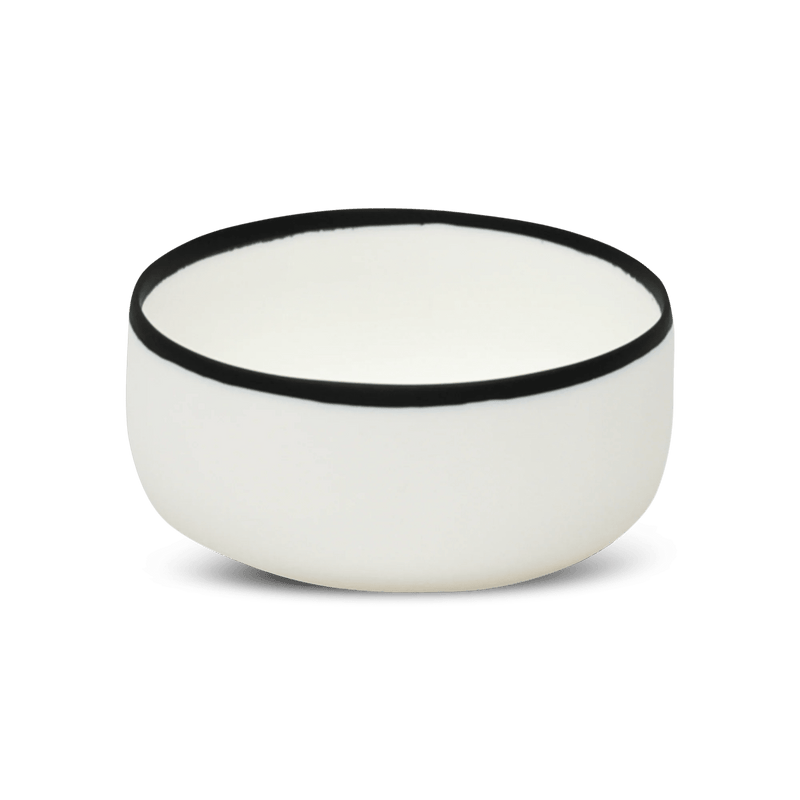 Ligne Bowl - Tina Frey Serveware - Petite - White With Black Rim - HORNE