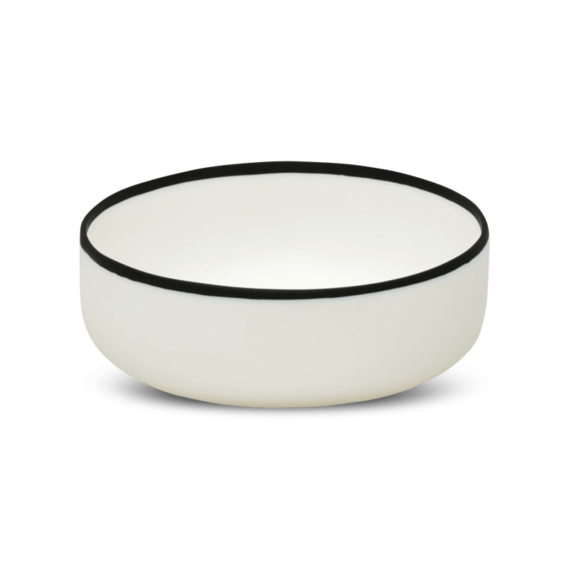 Ligne Bowl - Tina Frey Serveware - Petite - White With Black Rim - HORNE