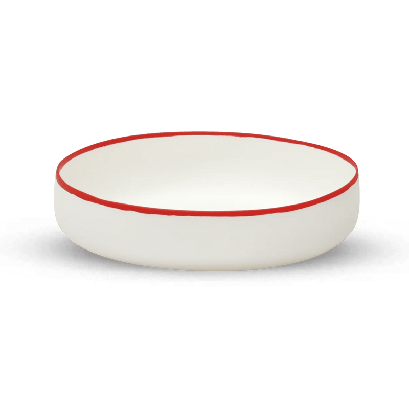 Ligne Bowl - Tina Frey Serveware - Petite - White With Black Rim - HORNE