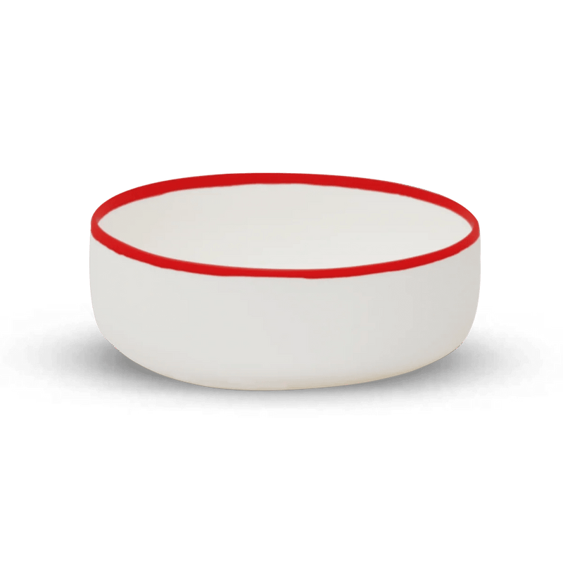 Ligne Bowl - Tina Frey Serveware - Petite - White With Black Rim - HORNE