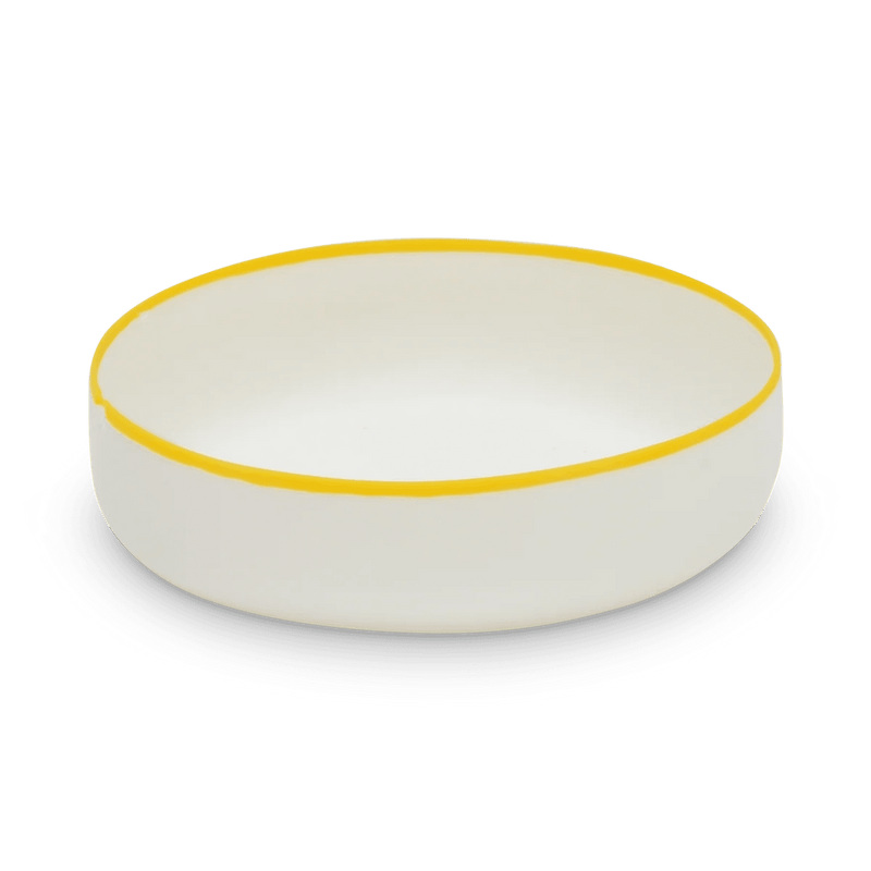 Ligne Bowl - Tina Frey Serveware - Petite - White With Black Rim - HORNE