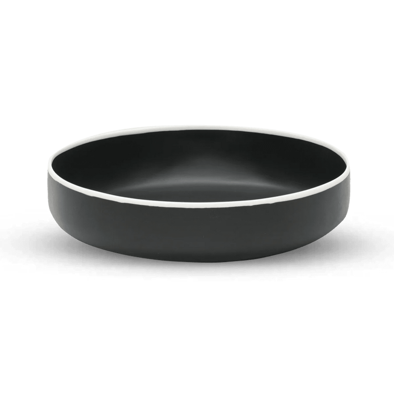 Ligne Bowl - Tina Frey Serveware - Petite - White With Black Rim - HORNE