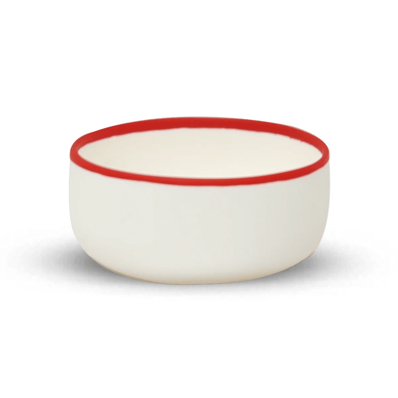 Ligne Bowl - Tina Frey Serveware - Petite - White With Black Rim - HORNE