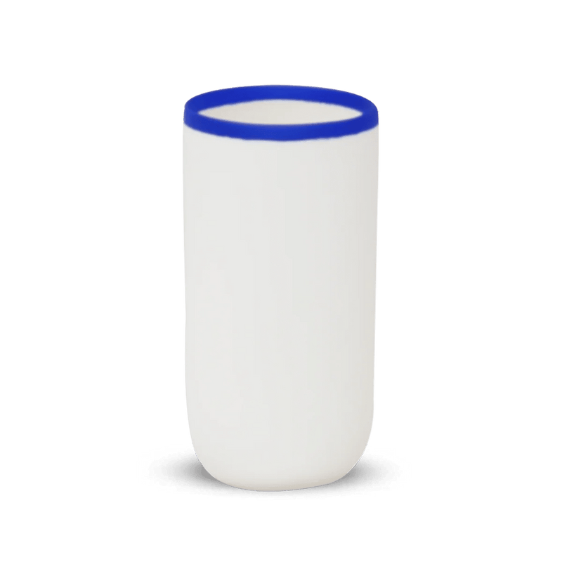 Ligne Cup - Tina Frey Serveware - Short - White With Black Rim - HORNE