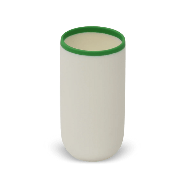 Ligne Cup - Tina Frey Serveware - Tall - White With Grass Rim - HORNE