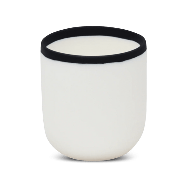 Ligne Cup - Tina Frey Serveware - Short - White With Black Rim - HORNE