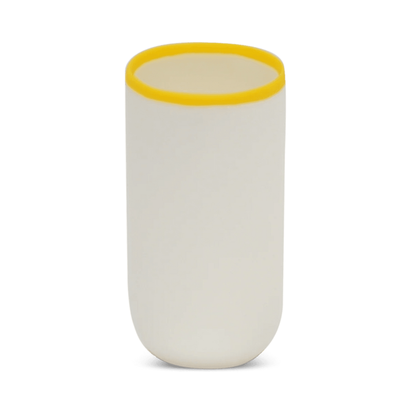 Ligne Cup - Tina Frey Serveware - Short - White With Black Rim - HORNE