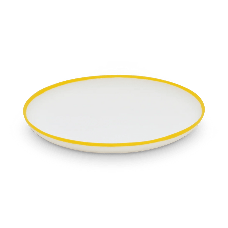 Ligne Platter - Tina Frey Serveware - Medium - White With Black Rim - HORNE