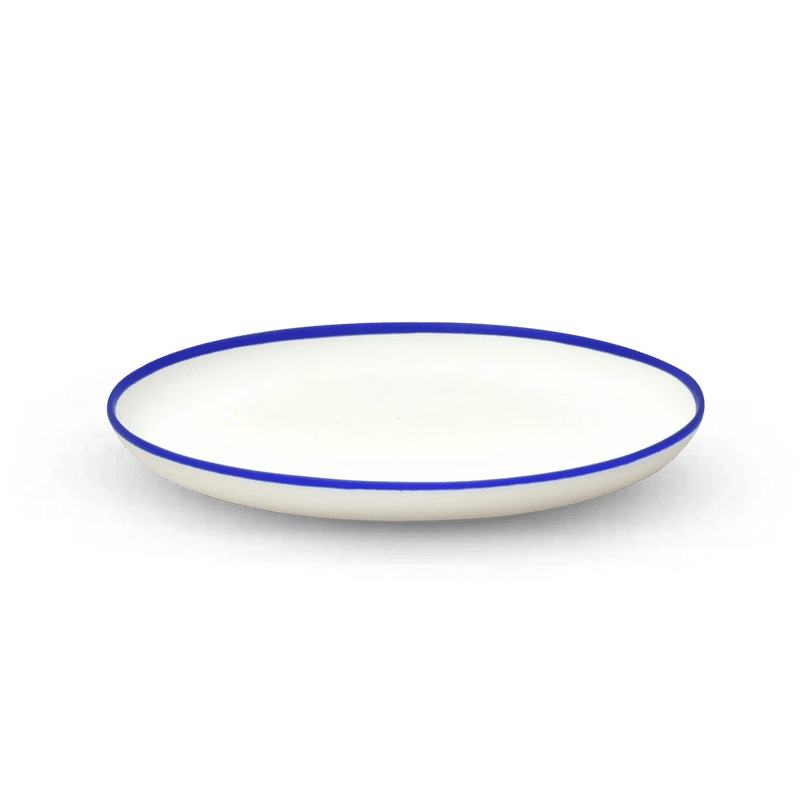 Ligne Platter - Tina Frey Serveware - Medium - White With Black Rim - HORNE