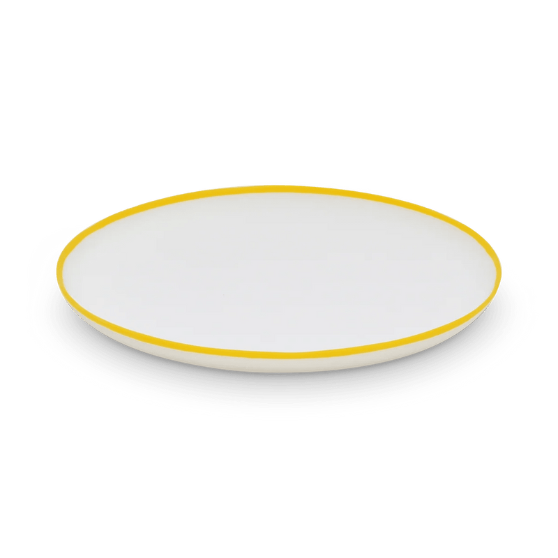 Ligne Platter - Tina Frey Serveware - Medium - White With Black Rim - HORNE