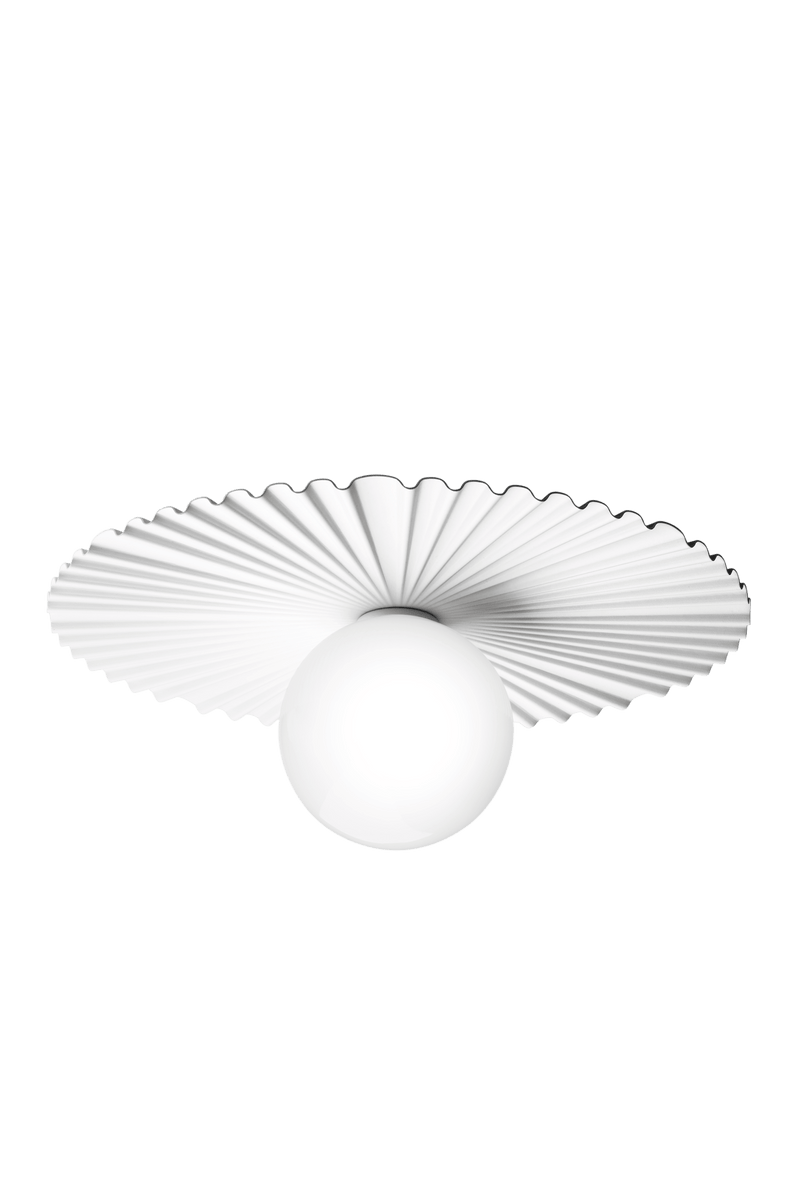 Liila Muuse Wall/Ceiling Lamp - Nuura Wall/Ceiling Lights - Small - Nordic Gold / Opal - HORNE
