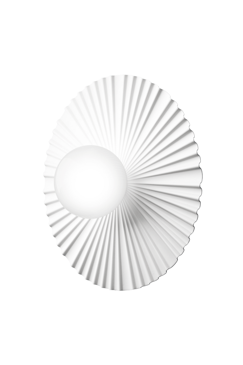 Liila Muuse Wall/Ceiling Lamp - Nuura Wall/Ceiling Lights - Small - Nordic Gold / Opal - HORNE