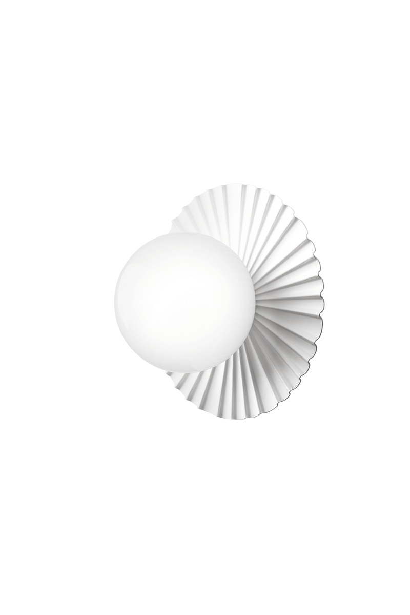 Liila Muuse Wall/Ceiling Lamp - Nuura Wall/Ceiling Lights - Small - Nordic Gold / Opal - HORNE