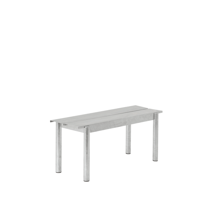 Linear Steel Bench - Muuto Stools + Benches + Ottomans - Small - Warm Galvanized Steel - HORNE