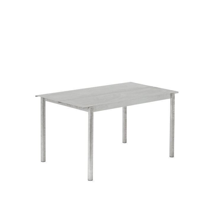 Linear Steel Table - Muuto Table + Task - Small - Warm Galvanized Steel - HORNE