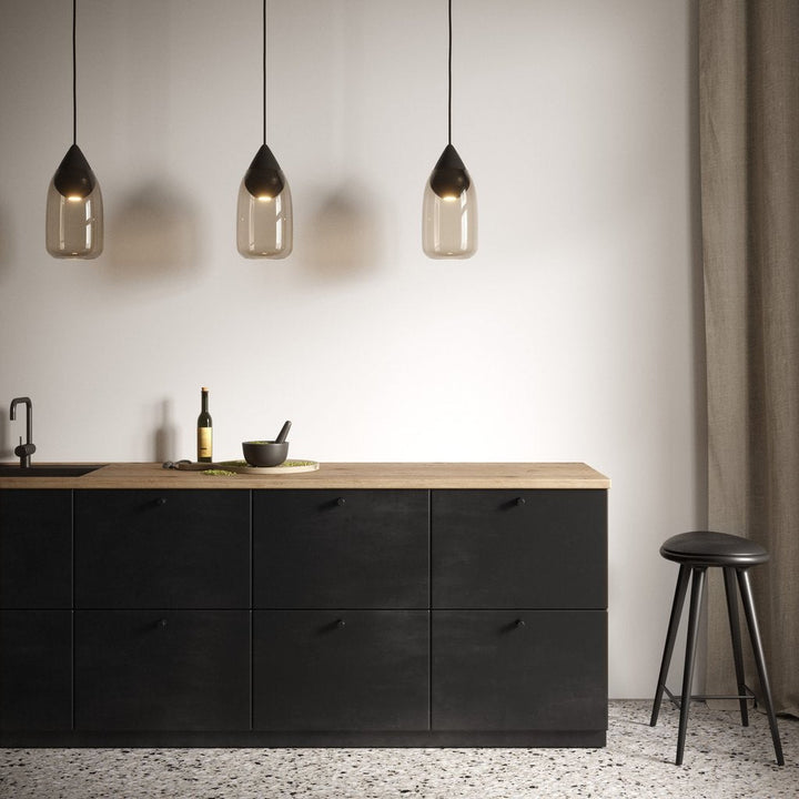 Liuku Base Pendant - Natural - Ball - Mater - Pendants - Black Ball - HORNE