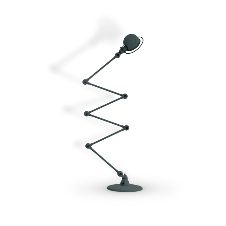 Loft Zig - Zag Floor Lamp 6 - Arm - D9406 - Jielde - Floor Lamps - Matte - Granite Grey - RAL7026 - HORNE
